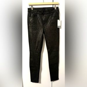 MOTHER faux leather skinny pants